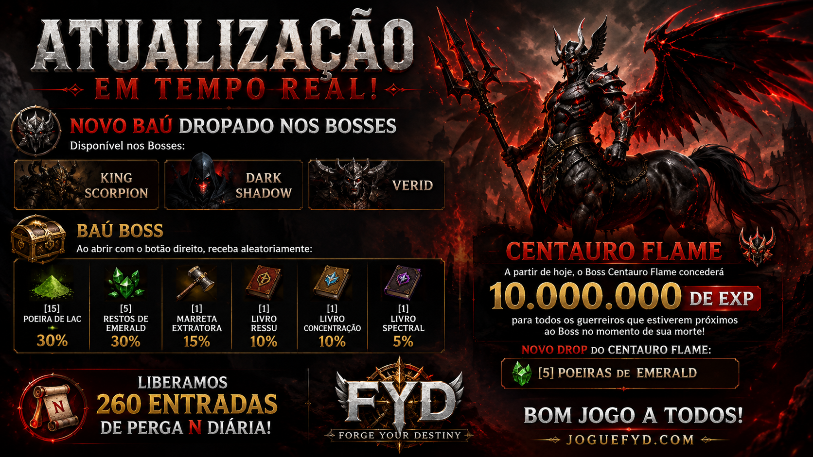 ⚔️ ATUALIZAÇÃO EM TEMPO REAL! ⚔️ - 02/09/26