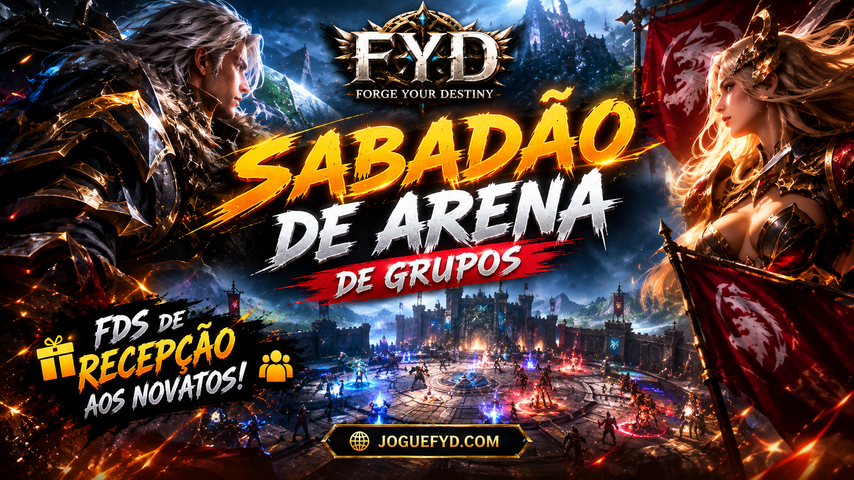 ⚔️ SABADÃO DE ARENAS! - 12/09/26
